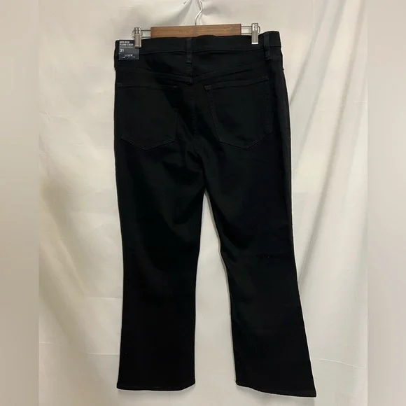 J.Crew Flare crop black jean in all-day stretch Size 31 NWT